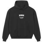 ABBA hoodie – black men's hoodie with white ABBA letters and Players Couture logo on the chest