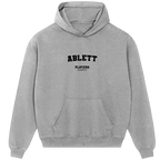 Grey Ablett Players Couture men's casual hoodie with front logo, premium sports fashion.
