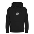 Ajax hoodie – black kids' hoodie with white Ajax letters and Players Couture logo on the chest