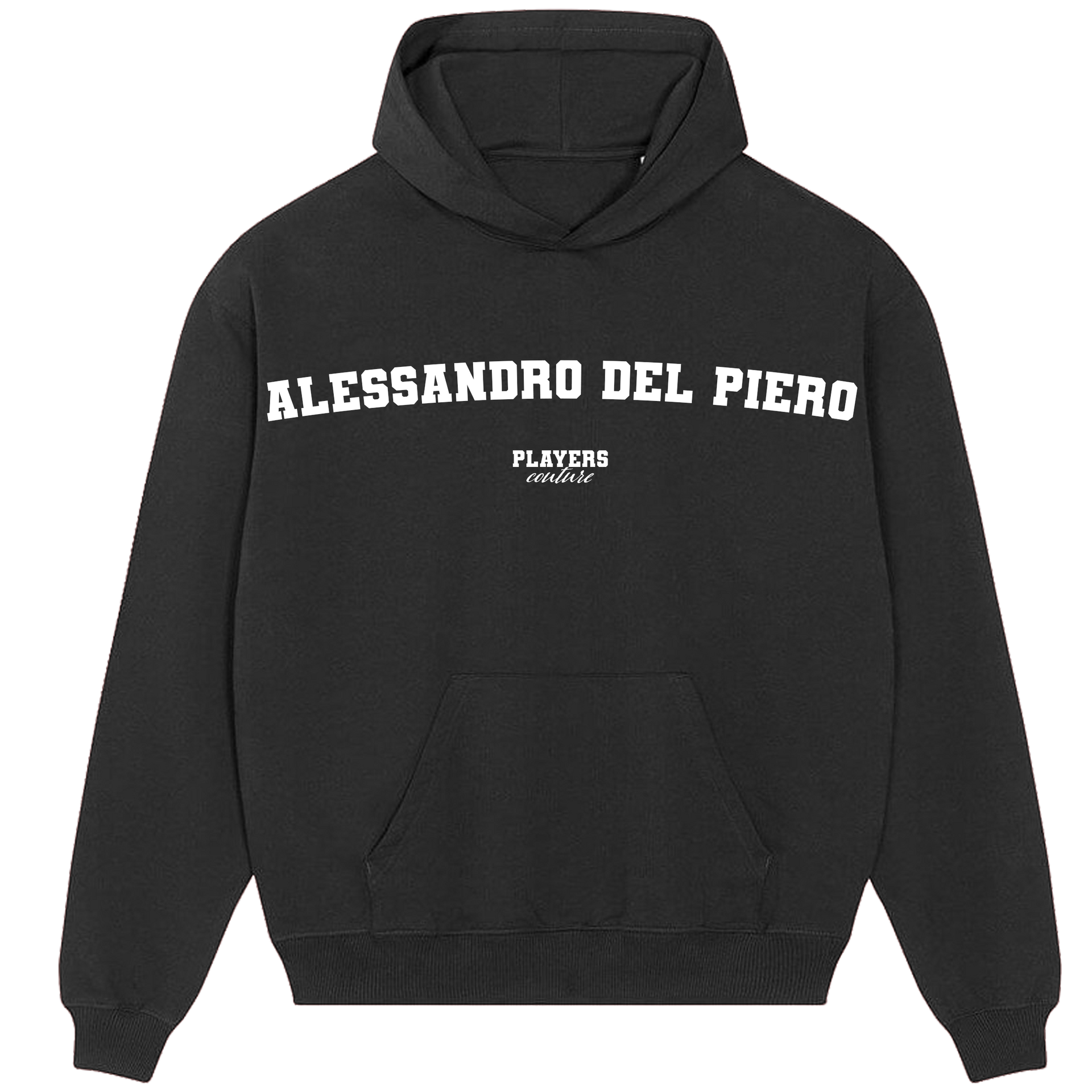 Alessandro Del Piero Players Couture Men's Casual Hoodie Black