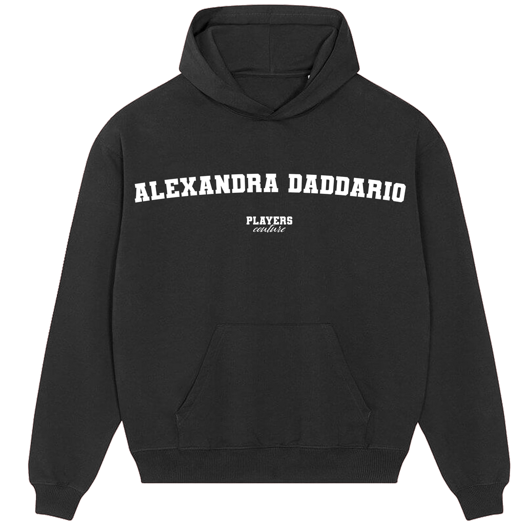 Alexandra Daddario Players Couture Men's Casual Hoodie Black