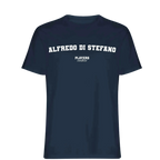 Alfredo Di Stefano t-shirt – navy men's t-shirt with white Alfredo Di Stefano letters and Players Couture logo on the chest