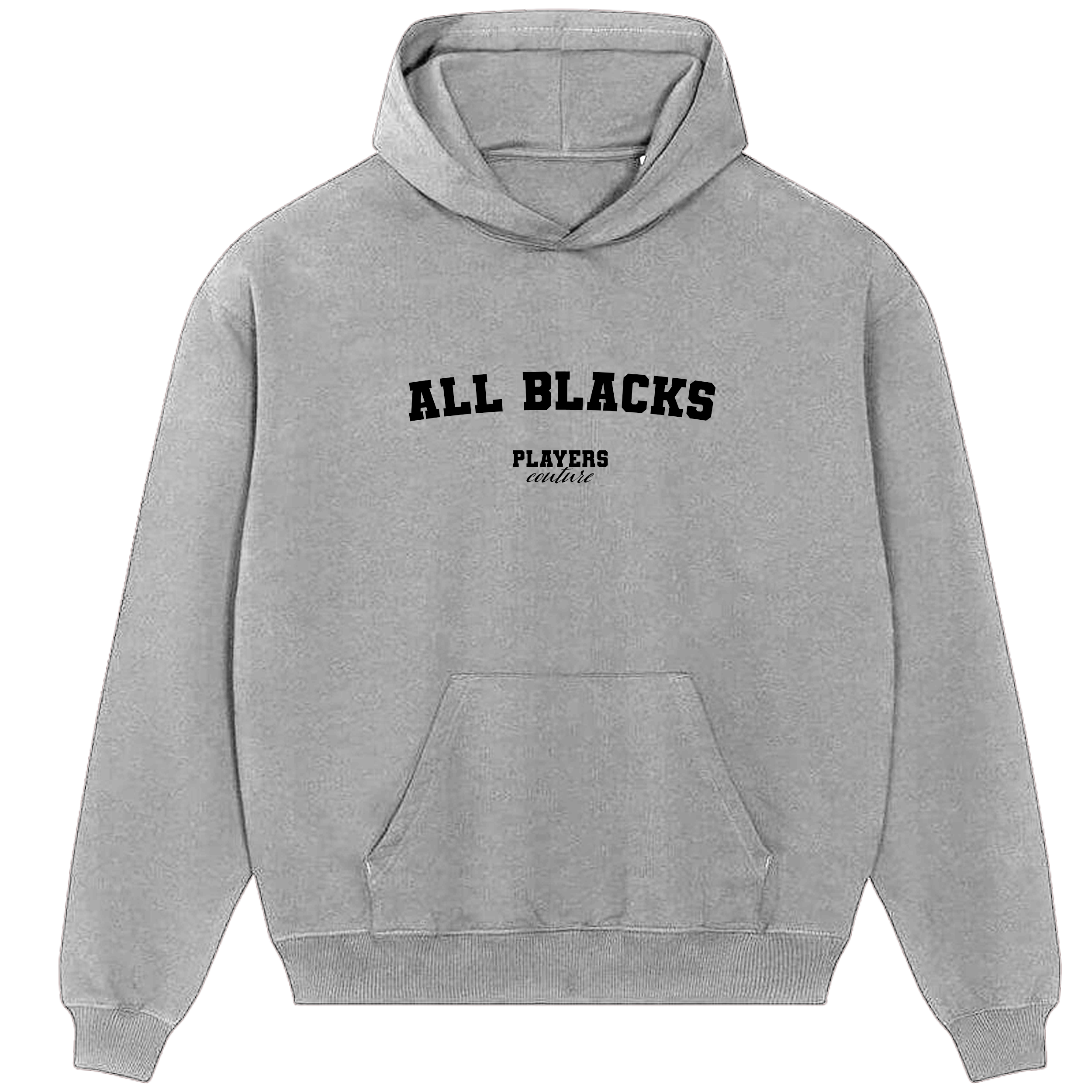 All Blacks Players Couture Men's Casual Hoodie Gray