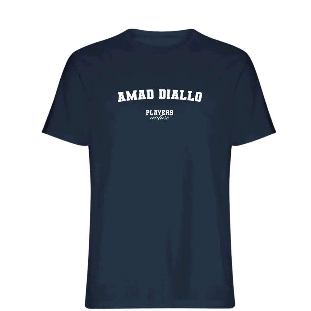 Amad Diallo Players Couture Mens T-Shirt Navy