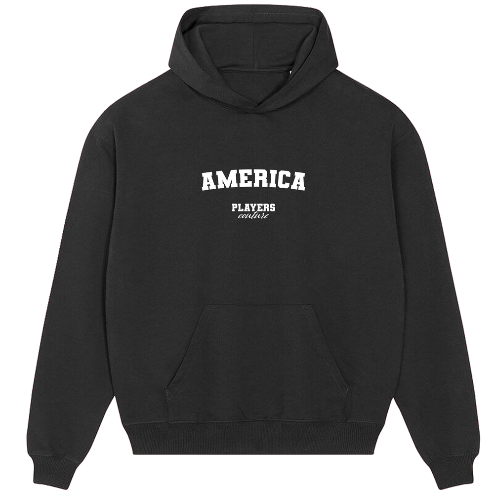 America Players Couture Men's Casual Hoodie Black