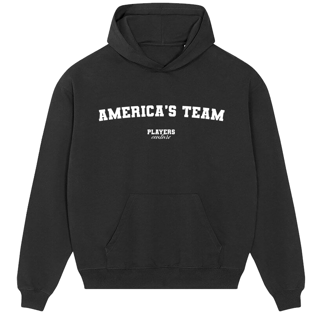 America's Team Players Couture Men's Casual Hoodie Black