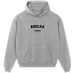 Anelka hoodie – red men's hoodie with white Anelka letters and Players Couture logo on the chest