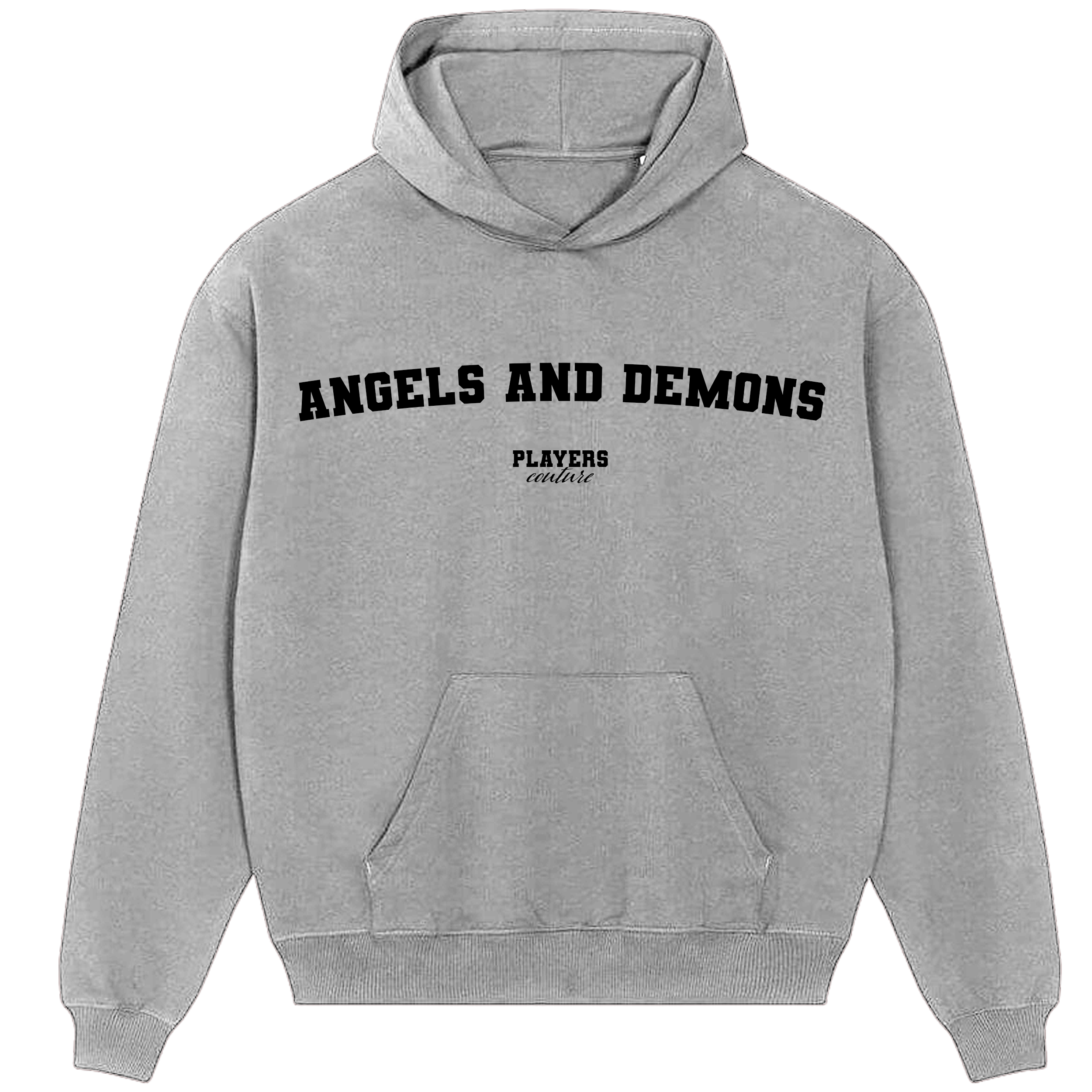 Angels And Demons Players Couture Men's Casual Hoodie Gray