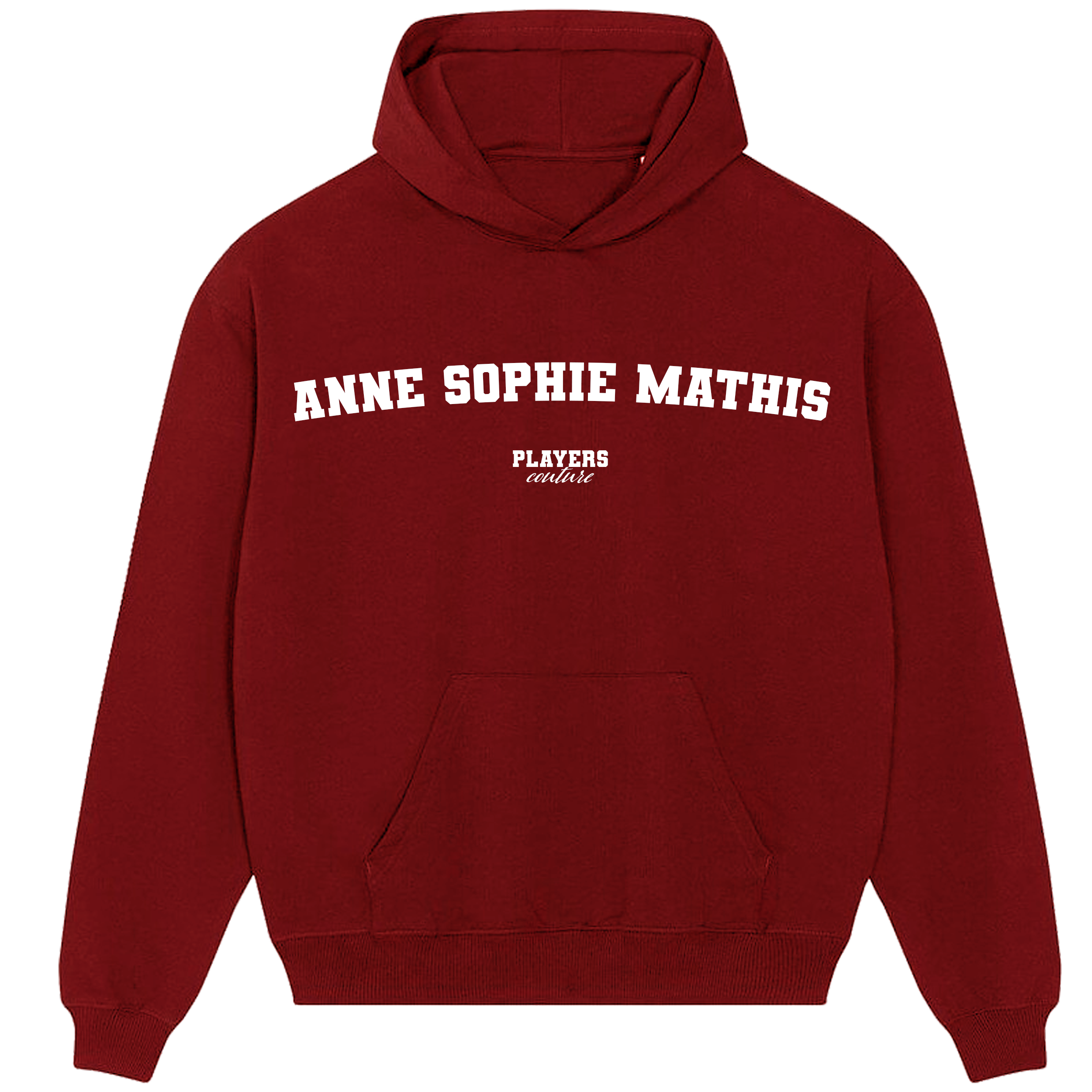 Anne Sophie Mathis Players Couture Men's Casual Hoodie Red