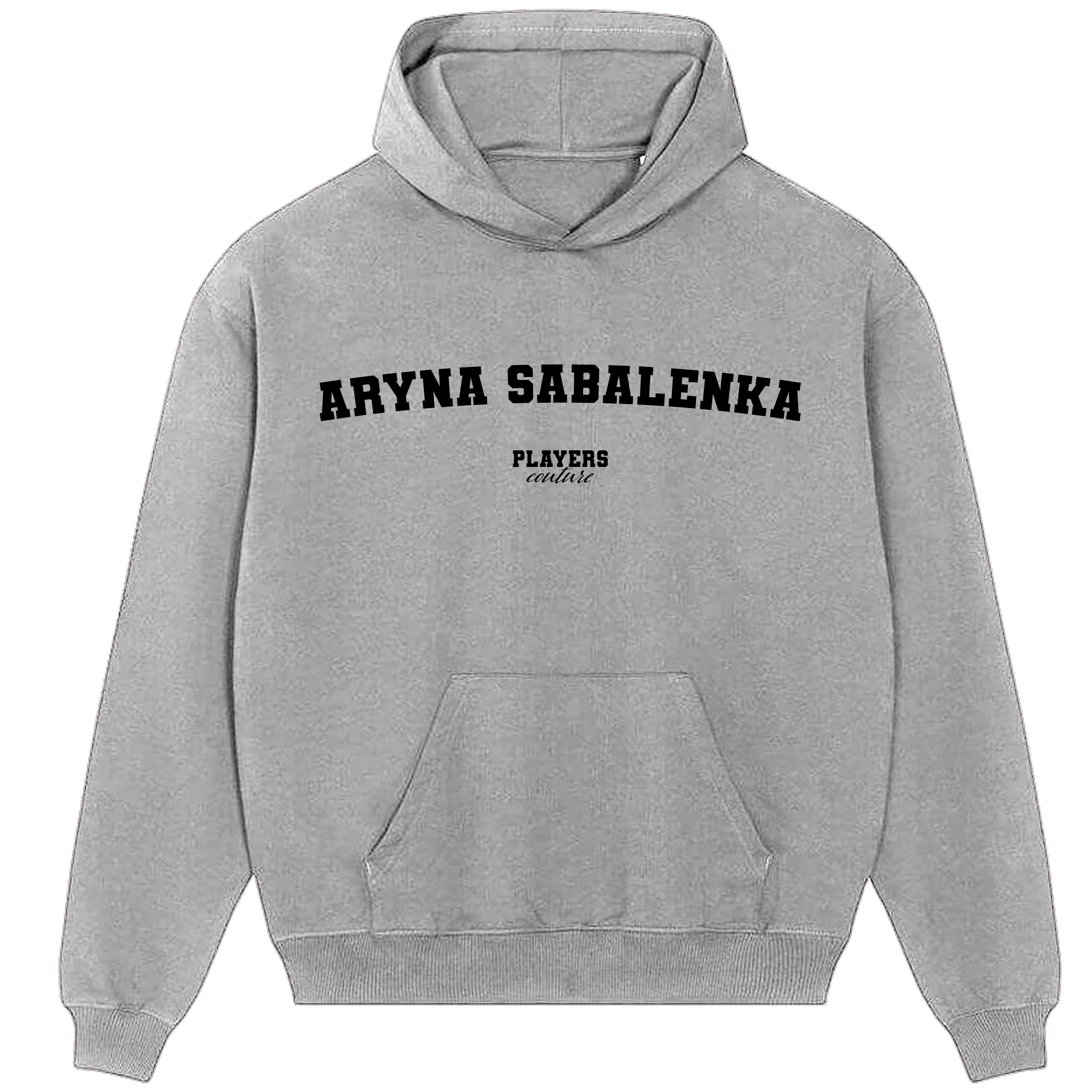 Aryna Sabalenka Players Couture Men's Casual Hoodie Gray