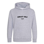 Ashley Cole hoodie – grey kids' hoodie with black Ashley Cole letters and Players Couture logo on the chest
