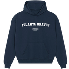 Atlanta Braves Players Couture Men's Casual Hoodie Navy