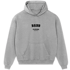 Players Couture men's casual grey hoodie with BABB logo and front pocket