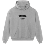 Babbel hoodie – navy men's hoodie with white Babbel letters and Players Couture logo on the chest