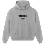 Men’s gray Players Couture hoodie with 'BARNES' and brand logo on front, casual fanwear style