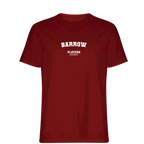 Barrow t-shirt – red men's t-shirt with white Barrow letters and Players Couture logo on the chest