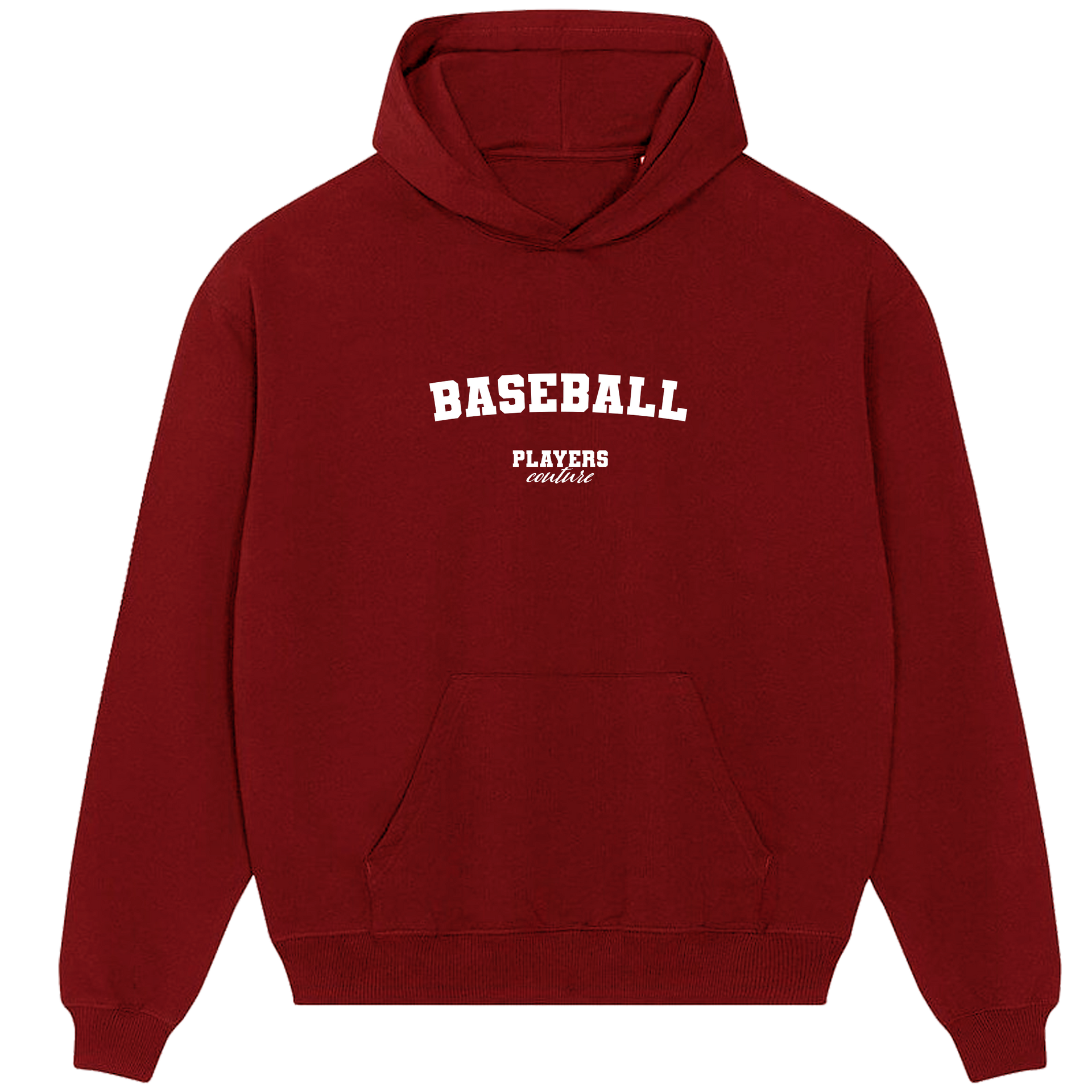 Baseball Players Couture Men's Casual Hoodie Red