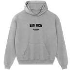 Big Ben hoodie – grey men's hoodie with black Big Ben letters and Players Couture logo on the chest
