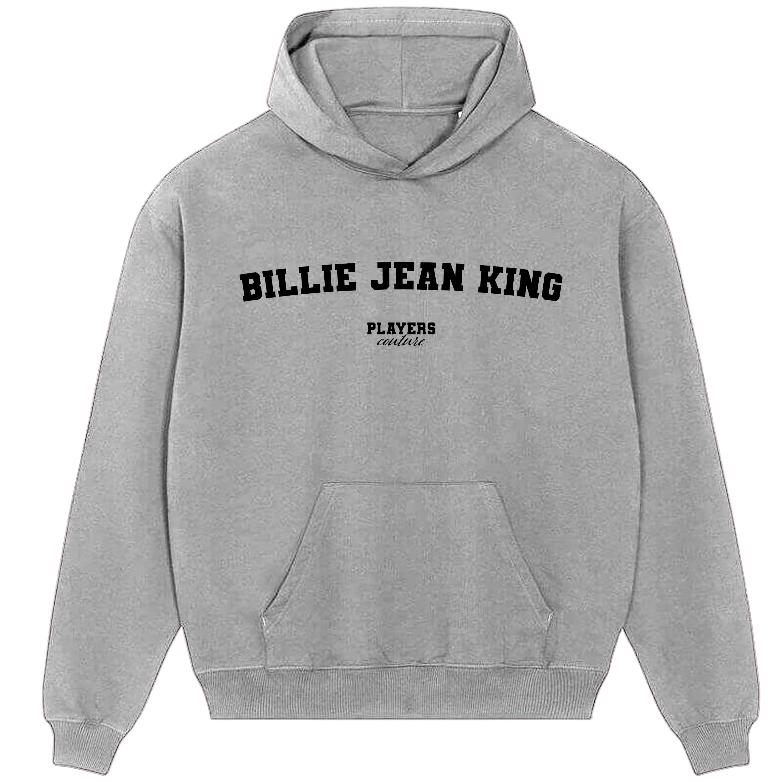 Billie Jean King Players Couture Men's Casual Hoodie Gray