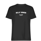 Billy Bonds t-shirt – black men's t-shirt with white Billy Bonds letters and Players Couture logo on the chest
