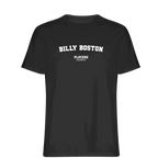 Billy Boston t-shirt – black men's t-shirt with white Billy Boston letters and Players Couture logo on the chest