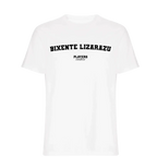 Bixente Lizarazu t-shirt – white men's t-shirt with black Bixente Lizarazu letters and Players Couture logo on the chest