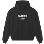 Blondie hoodie – black men's hoodie with white Blondie letters and Players Couture logo on the chest