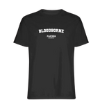 Bloodborne t-shirt – black men's t-shirt with white Bloodborne letters and Players Couture logo on the chest