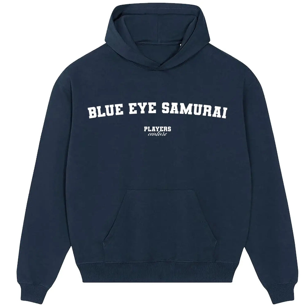 Blue Eye Samurai Players Couture Men's Casual Hoodie - Navy / S | Anime, Comics, Hoodies, Manga, Men's, Name Collection