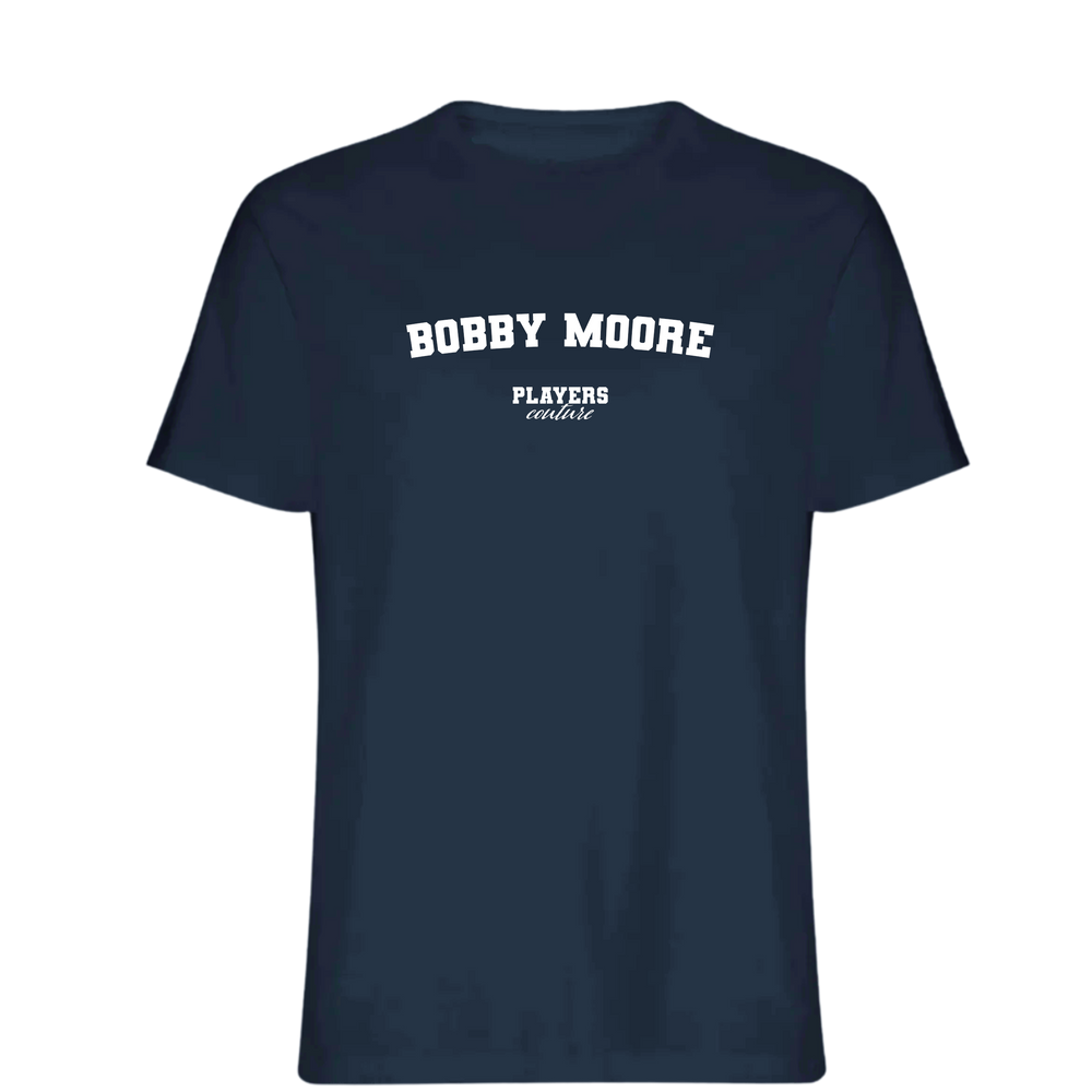 Bobby Moore Players Couture Mens T-Shirt Navy