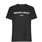 Bordeaux Begles t-shirt – black men's t-shirt with white Bordeaux Begles letters and Players Couture logo on the chest