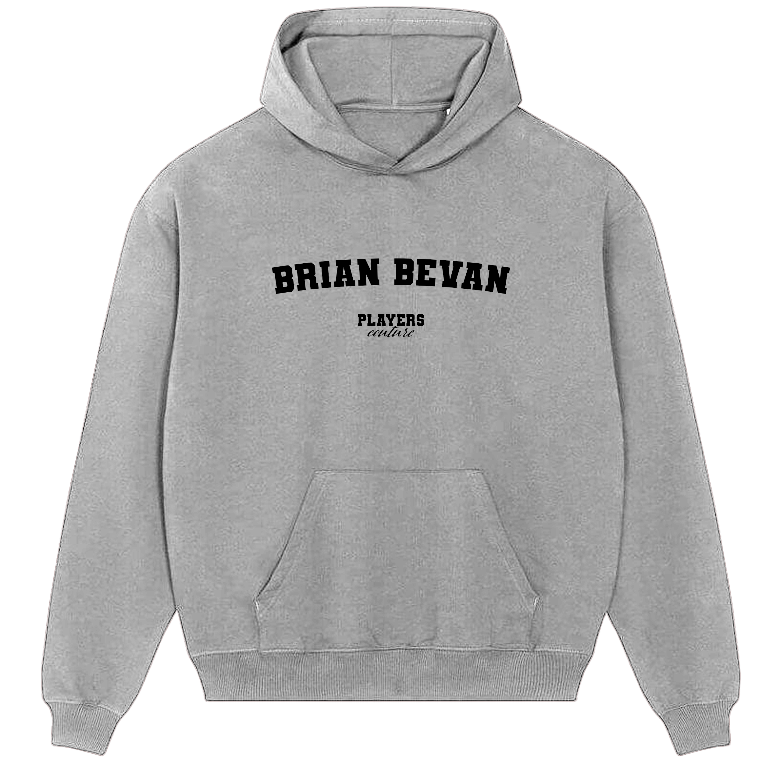 Brian Bevan Players Couture Men's Casual Hoodie Gray