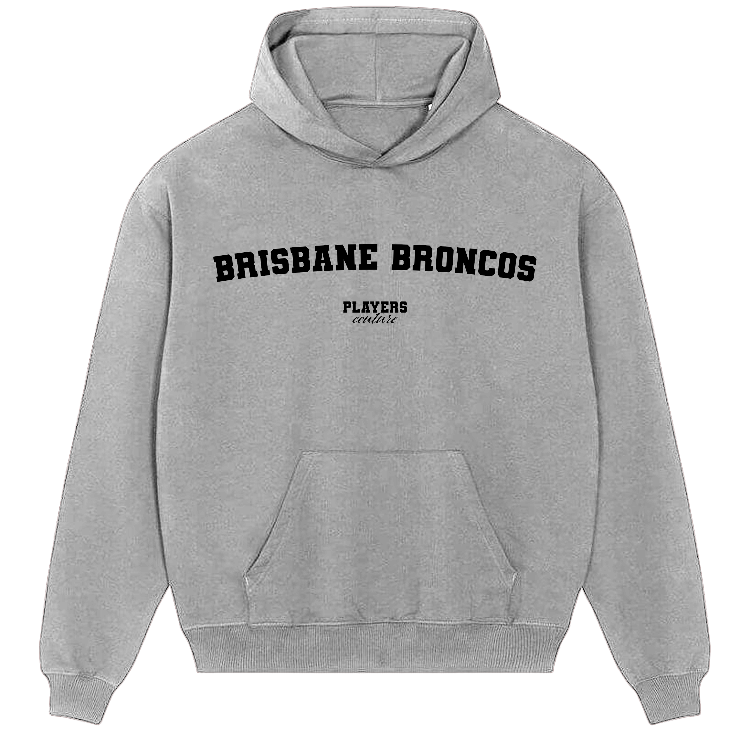 Brisbane Broncos Players Couture Men's Casual Hoodie Gray