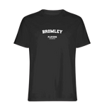 Bromley t-shirt – black men's t-shirt with white Bromley letters and Players Couture logo on the chest
