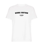 Bubba Watson t-shirt – white men's t-shirt with black Bubba Watson letters and Players Couture logo on the chest