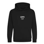 Cafu hoodie – black kids' hoodie with white Cafu letters and Players Couture logo on the chest