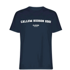 Callum Hudson Odoi t-shirt – navy men's t-shirt with white Callum Hudson Odoi letters and Players Couture logo on the chest
