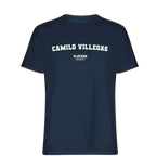 Camilo Villegas t-shirt – navy men's t-shirt with white Camilo Villegas letters and Players Couture logo on the chest