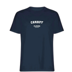 Cardiff t-shirt – navy men's t-shirt with white Cardiff letters and Players Couture logo on the chest