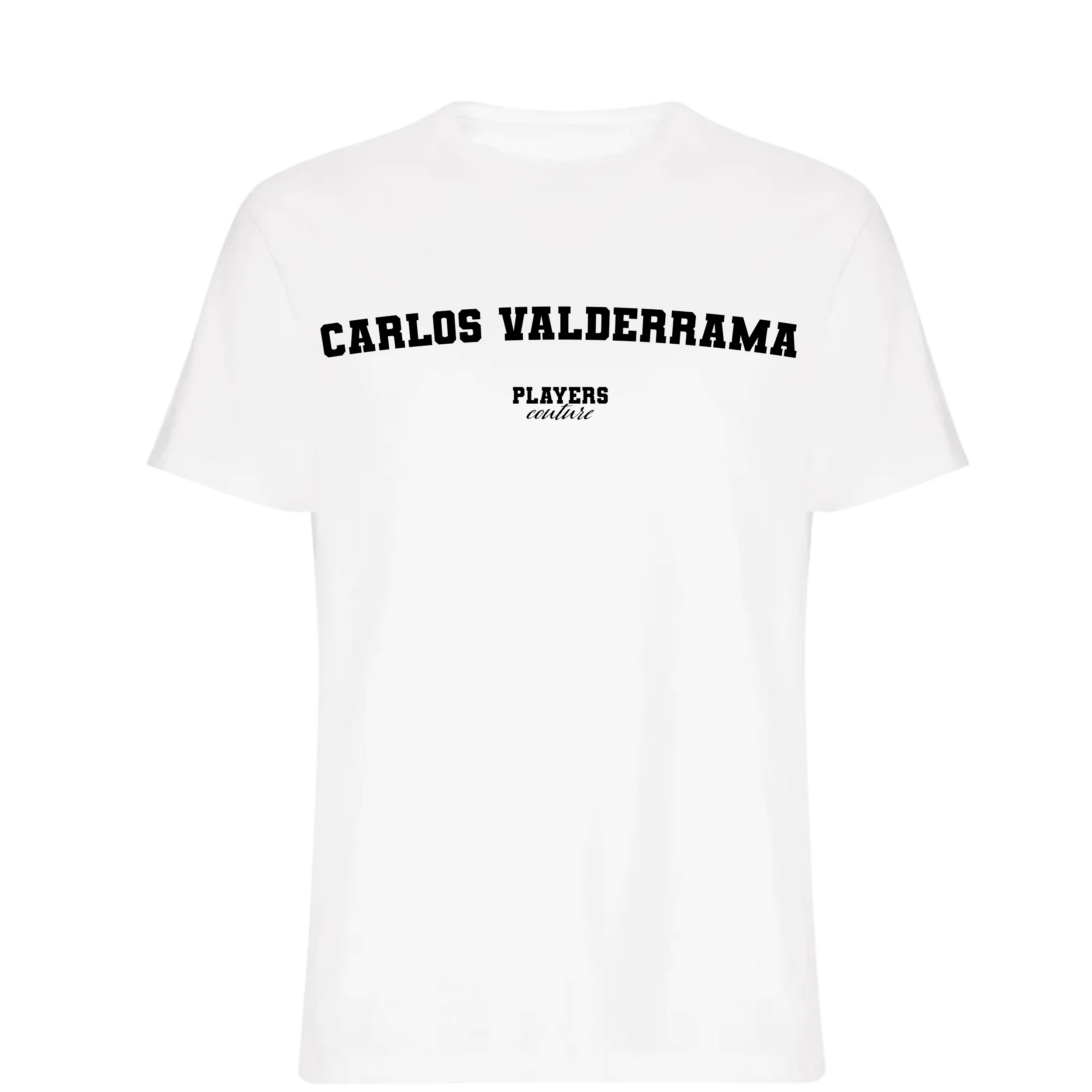 Carlos Valderrama Players Couture Mens T-Shirt White