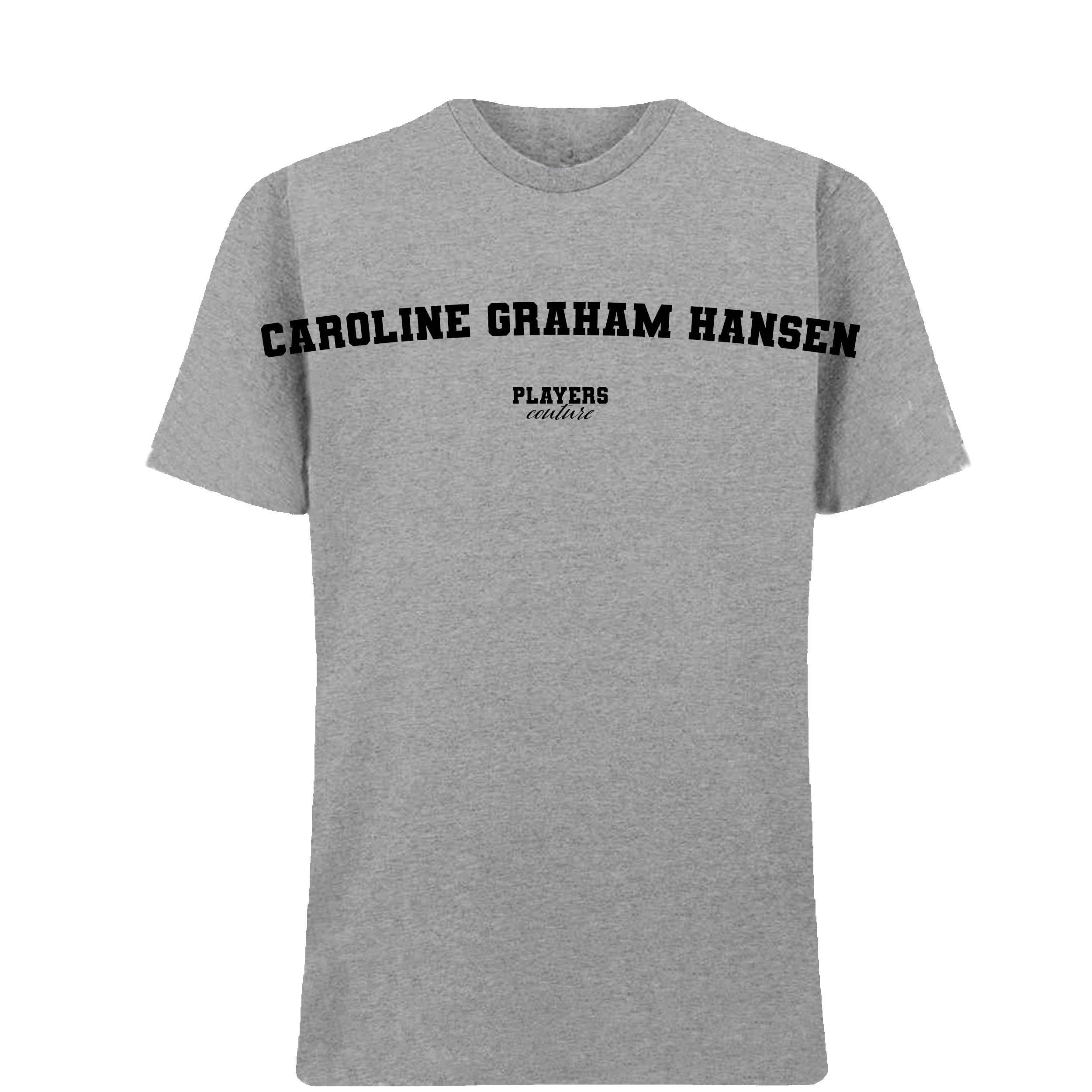 Caroline Graham Hansen Players Couture Mens T-Shirt Gray