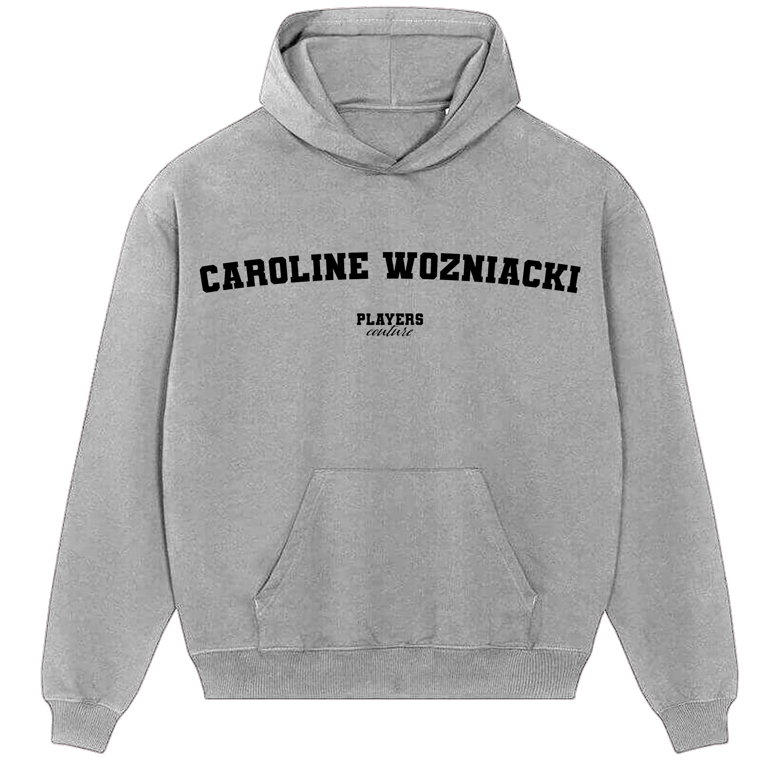 Caroline Wozniacki Players Couture Men's Casual Hoodie Gray