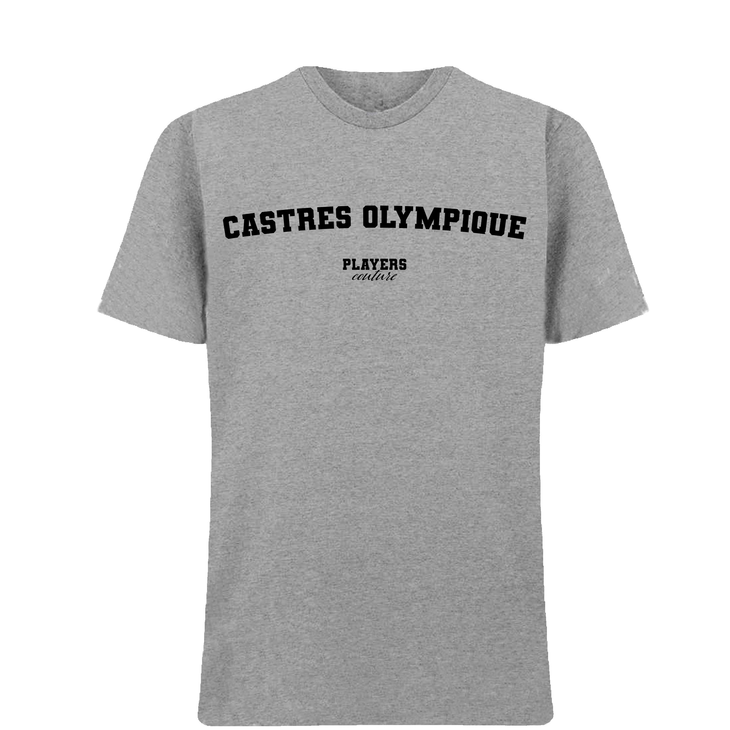 Castres Olympique Players Couture Men's T-Shirt Gray