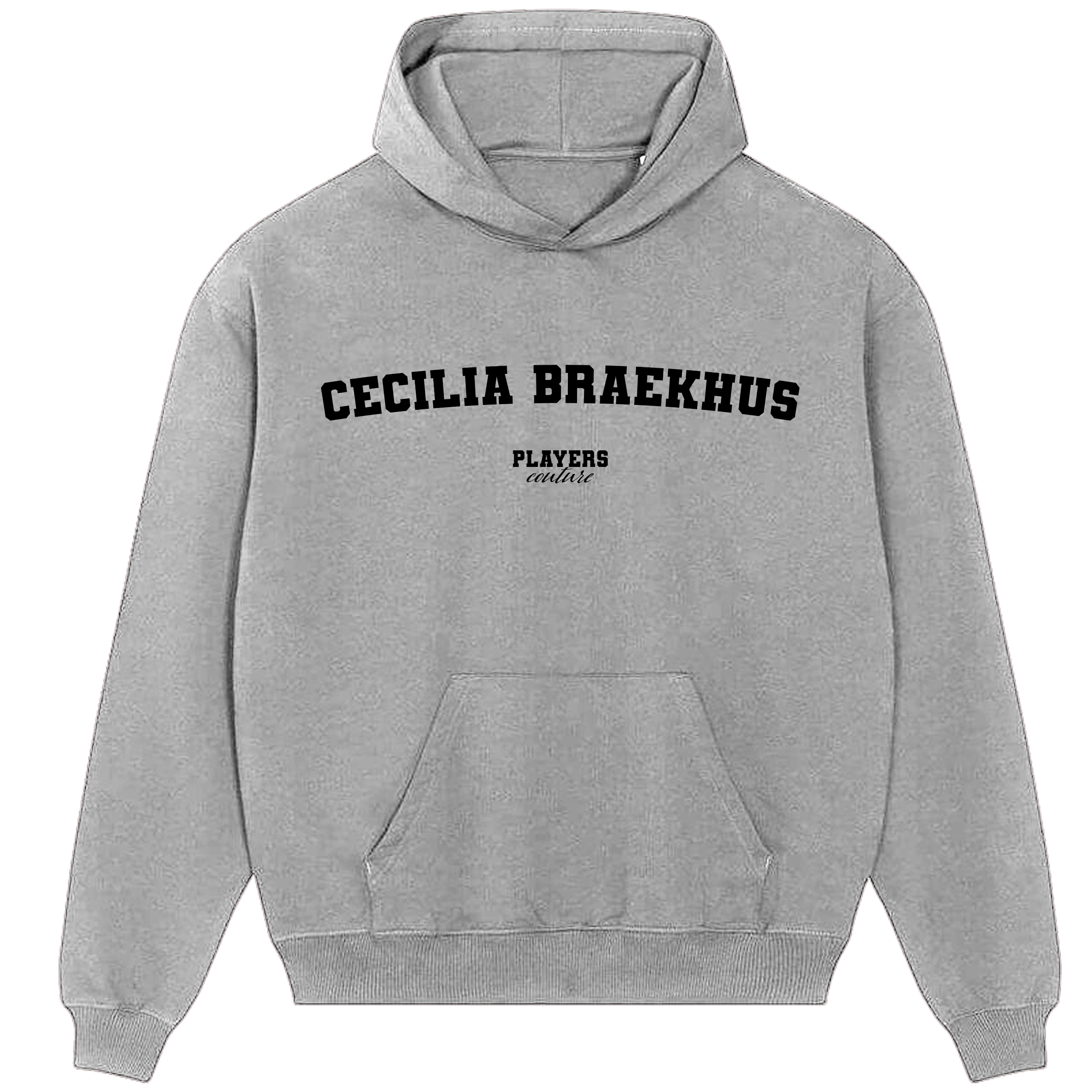 Cecilia Braekhus Players Couture Men's Casual Hoodie Gray