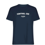 Central Cee t-shirt – navy men's t-shirt with white Central Cee letters and Players Couture logo on the chest