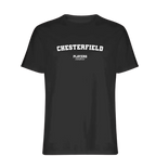 Chesterfield t-shirt – black men's t-shirt with white Chesterfield letters and Players Couture logo on the chest