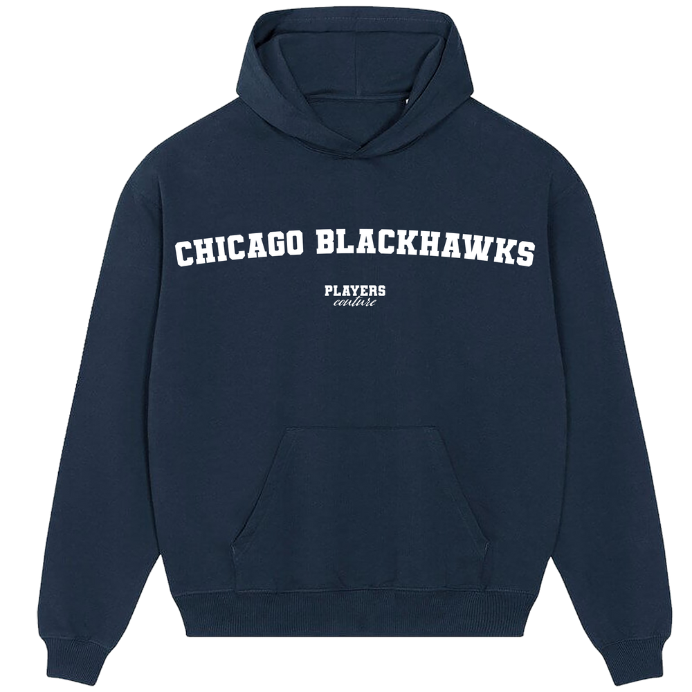Chicago Blackhawks Players Couture Men's Casual Hoodie Navy