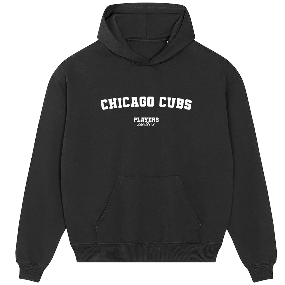 Chicago Cubs Players Couture Men's Casual Hoodie Black