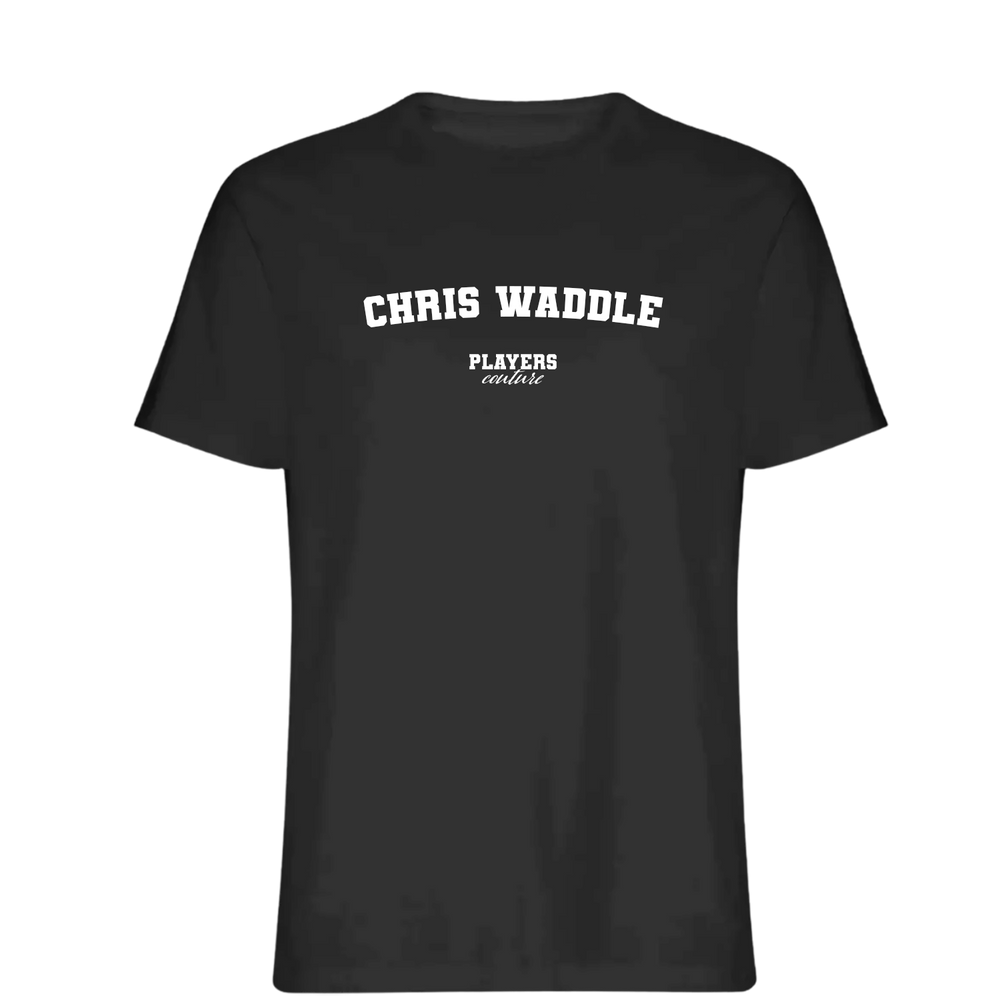 Chris Waddle Players Couture Mens T-Shirt Black