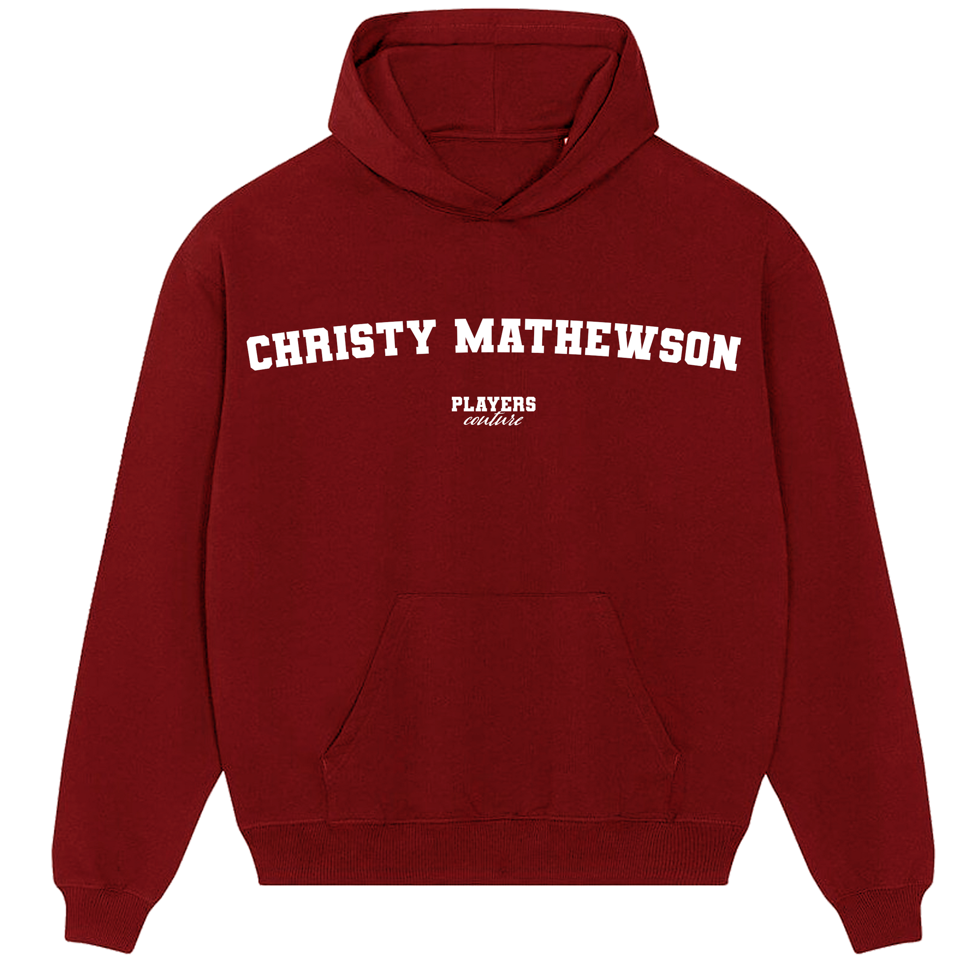 Christy Mathewson Players Couture Men's Casual Hoodie Red
